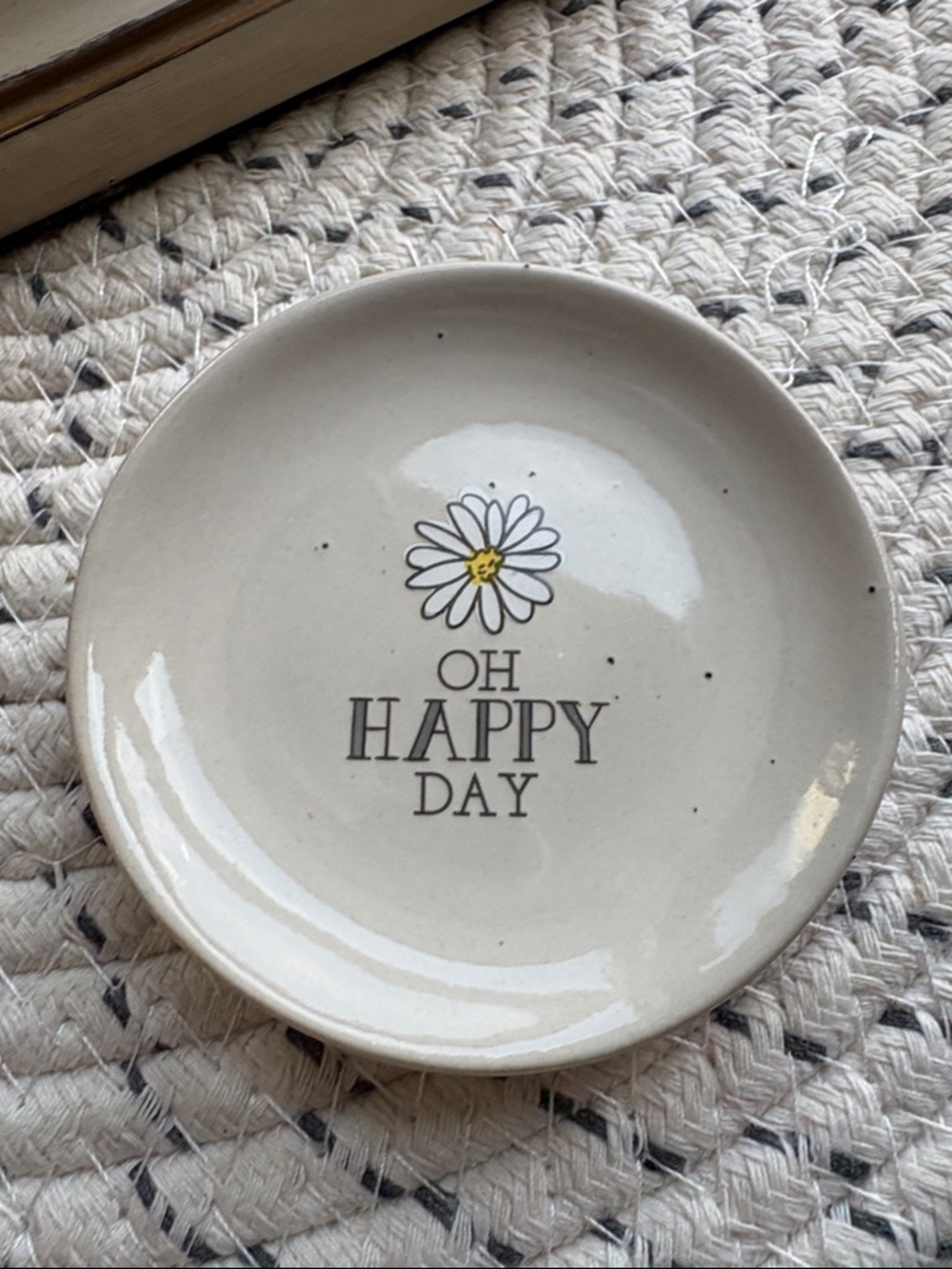 Trinket/Ring Dish Oh Happy Day Decorative Daisy